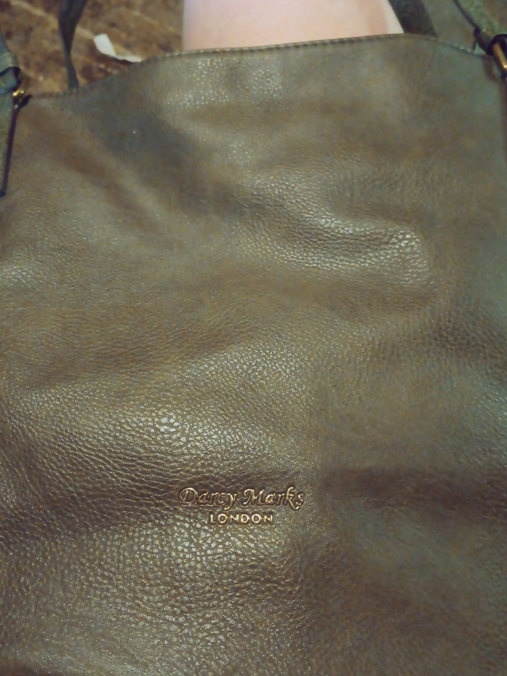 Daisy Marks London Olive Brown Leather Shoulder Bag